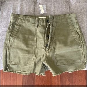Madewell (size 26) green shorts